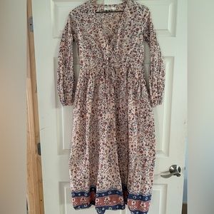 Christy Dawn Willa Dress- Sea Anemone Dress Size M